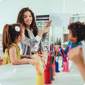 Working with a classroom full of children